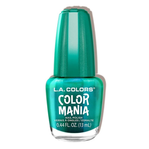 L.A. Colors Color Craze Gel-Like Shine Nail Polish – Deep Teal Green (Extreme Shine)