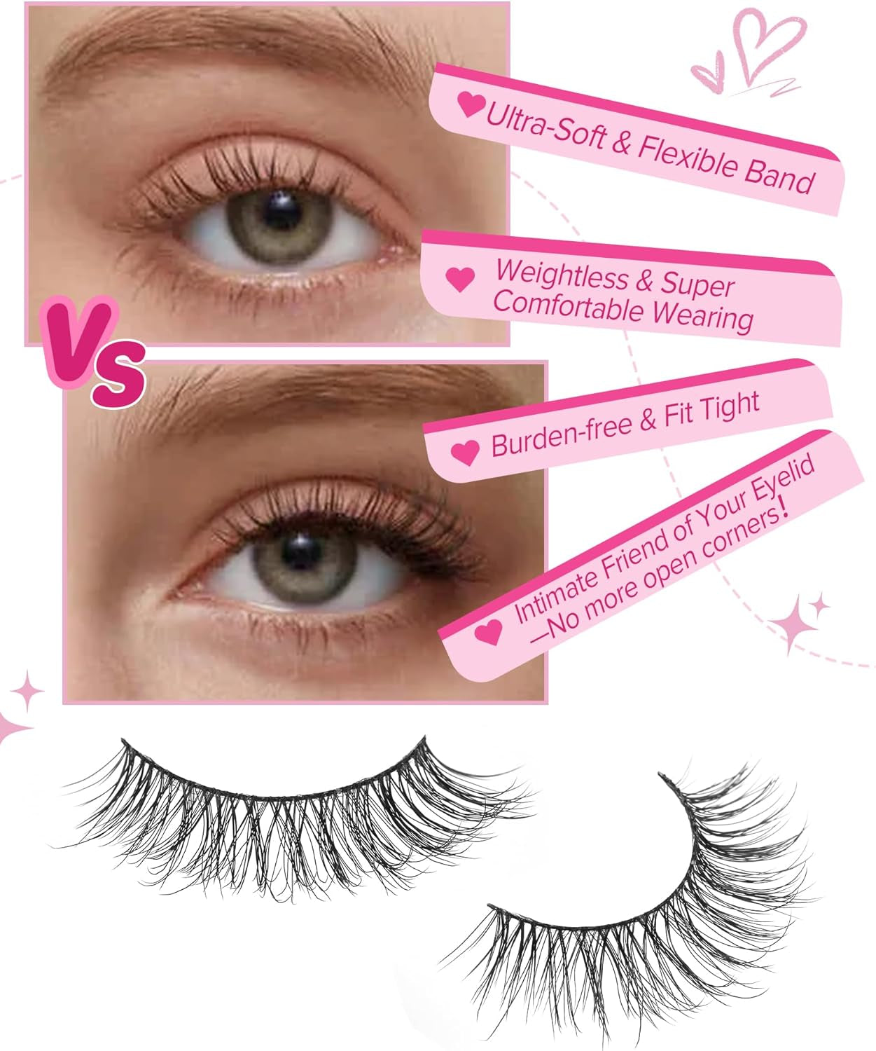 Natural Lashes Short False Lashes Wispy Fake Lashes Small Volume Mink Lashes Fluffy 15Mm Eyelashes C Curl Eye Lashes Pack 81-Bestie
