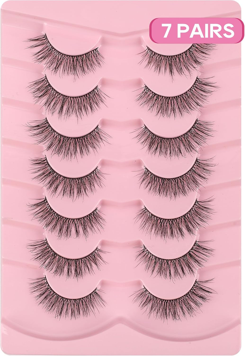 Natural Lashes Short False Lashes Wispy Fake Lashes Small Volume Mink Lashes Fluffy 15Mm Eyelashes C Curl Eye Lashes Pack 81-Bestie