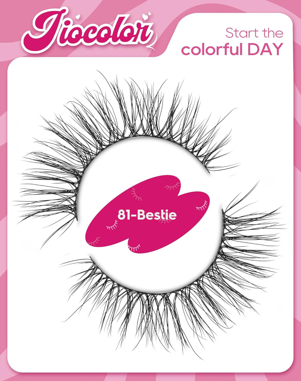 Natural Lashes Short False Lashes Wispy Fake Lashes Small Volume Mink Lashes Fluffy 15Mm Eyelashes C Curl Eye Lashes Pack 81-Bestie