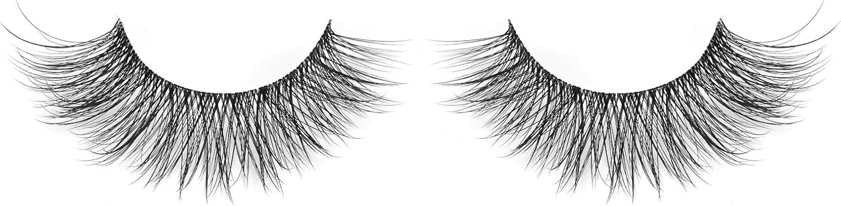 Volume False Eyelashes - Fluffy Wispy Natural 3D Faux Mink Lashes - 7 Pairs DJ-20