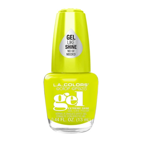 L.A. Colors Color Craze Gel-Like Shine Nail Polish – Deep Teal Green (Extreme Shine)