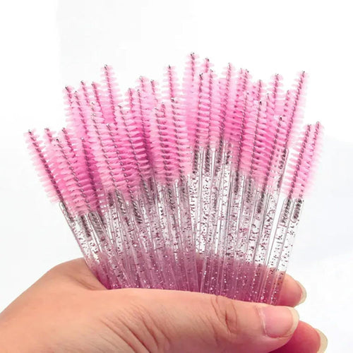 100Pcs Eyelash Brush,Eyelash Spoolies,Eyebrow Brush,Spiral Mascara Wands,Soft Brush Hair,Portable,Suitable for Travel, Trip,And Outdoor Makeup(Pink)