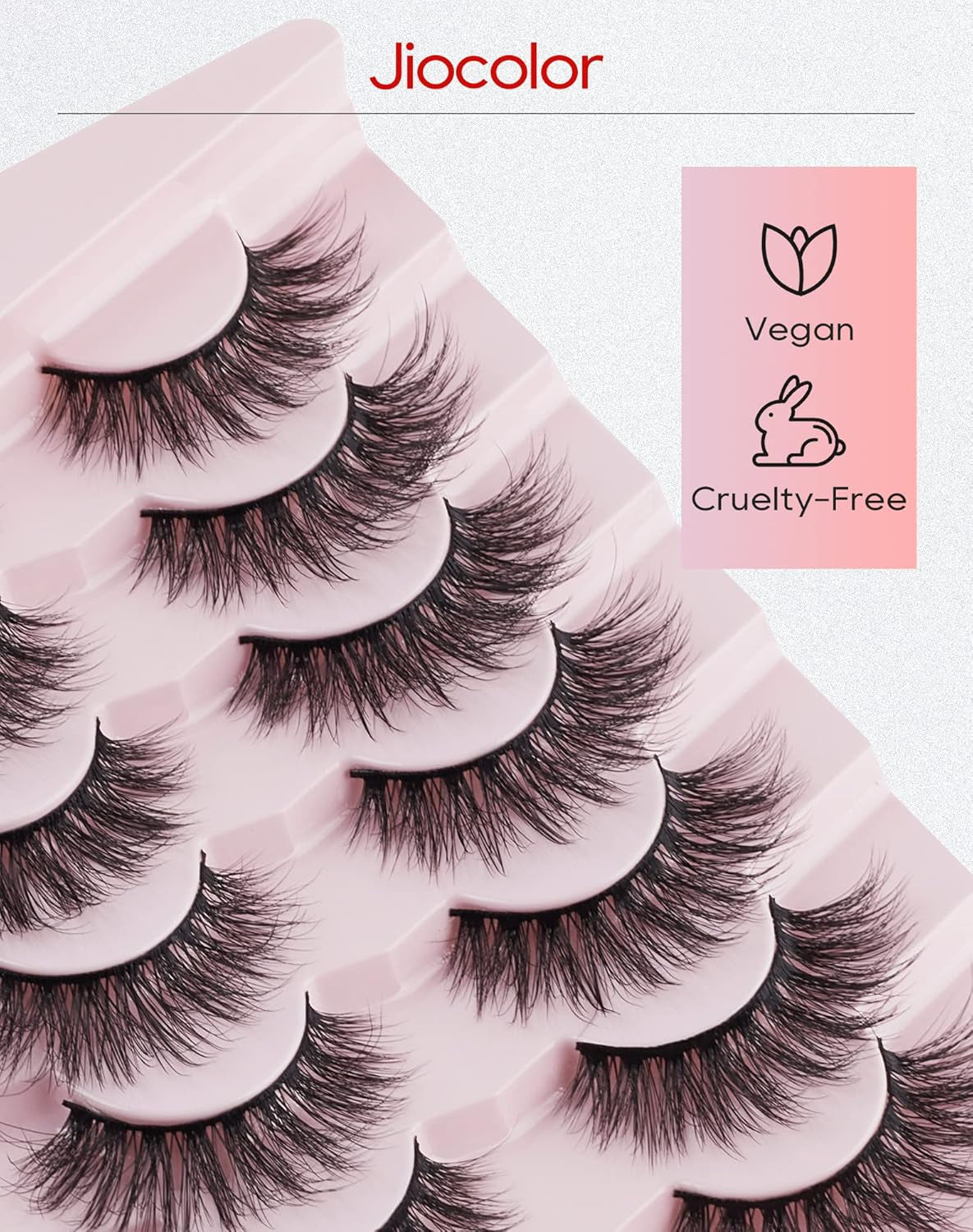 False Eyelashes Fluffy Lashes 15Mm Dramatic Long Eyelashes Wispy Natural Look Lashes Soft Faux Mink Eyelashes 3D 6D Lashes 7 Pairs Lashes Fake Lashes Pack